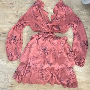Floral Pink open edit dress